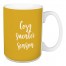 Cozy Sweater Season in Mustard 15 oz Mug