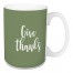 Give Thanks in Green 15 oz Mug