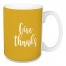 Give Thanks in Mustard 15 oz Mug