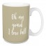 Oh My Gourd, I Love Fall in Beige 15 oz Mug