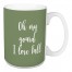 Oh My Gourd, I Love Fall in Green 15 oz Mug