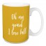 Oh My Gourd, I Love Fall in Mustard 15 oz Mug