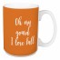 Oh My Gourd, I Love Fall in Orange 15 oz Mug