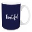 Grateful in Navy 15 oz Mug