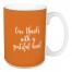 Give Thanks With A Grateful Heart in Orange 15 oz Mug