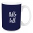 Hello Fall in Navy 15 oz Mug