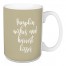 Pumpkin Wishes And Harvest Kisses in Beige 15 oz Mug