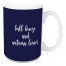 Fall Breeze And Autumn Leaves in Navy 15 oz Mug