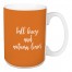 Fall Breeze And Autumn Leaves in Orange 15 oz Mug