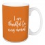I Am Thankful For Every Moment in Orange 15 oz Mug