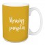 Morning, Pumpkin in Mustard 15 oz Mug
