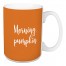 Morning, Pumpkin in Orange 15 oz Mug