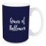 Queen Of Halloween in Navy 15 oz Mug