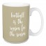 Football Is The Reason For The Season in Beige 15 oz Mug