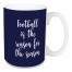 Football Is The Reason For The Season in Navy 15 oz Mug