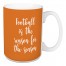 Football Is The Reason For The Season in Orange 15 oz Mug
