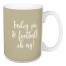 Turkey, Pie, & Football, Oh My in Beige 15 oz Mug