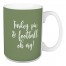 Turkey, Pie, & Football, Oh My in Green 15 oz Mug