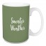 Sweater Weather in Green 15 oz Mug