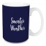 Sweater Weather in Navy 15 oz Mug