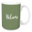 Welcome in Green 15 oz Mug