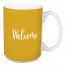 Welcome in Mustard 15 oz Mug