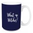 What Up Witches? in Navy 15 oz Mug