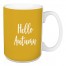 Hello Autumn in Mustard 15 oz Mug