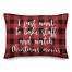 Bake Stuff And Watch Christmas Movies in Buffalo Check Plaid 14x20 Spun Poly Pillow