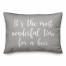 It's The Most Wonderful Time For A Beer in Gray 14x20 Spun Poly Pillow