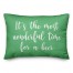 It's The Most Wonderful Time For A Beer in Light Green 14x20 Spun Poly Pillow