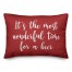 It's The Most Wonderful Time For A Beer in Red 14x20 Spun Poly Pillow