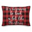 It's Beginning To Look A Lot Like Christmas in Buffalo Check Plaid 14x20 Spun Poly Pillow