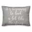 It's Beginning To Look A Lot Like Christmas in Gray 14x20 Spun Poly Pillow