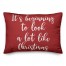 It's Beginning To Look A Lot Like Christmas in Red 14x20 Spun Poly Pillow