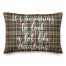 It's Beginning To Look A Lot Like Christmas in Tartan Plaid 14x20 Spun Poly Pillow