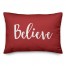 Believe in Red 14x20 Spun Poly Pillow