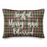 Joyful, Merry & Blessed in Tartan Plaid 14x20 Spun Poly Pillow