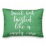 Sweet But Twisted Like A Candy Cane in Light Green 14x20 Spun Poly Pillow
