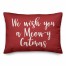 We Wish You A Meowy Catmas in Red 14x20 Spun Poly Pillow