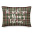 We Wish You A Meowy Catmas in Tartan Plaid 14x20 Spun Poly Pillow