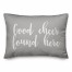Good Cheer Found Here in Gray 14x20 Spun Poly Pillow