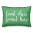 Good Cheer Found Here in Light Green 14x20 Spun Poly Pillow