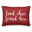 Good Cheer Found Here in Red 14x20 Spun Poly Pillow