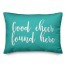 Oh Christmas Tree in Teal 14x20 Spun Poly Pillow