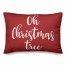 Oh Christmas Tree in Red 14x20 Spun Poly Pillow