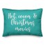 Hot Cocoa And Christmas Movies in Tartan Plaid 14x20 Spun Poly Pillow