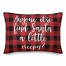 Anyone Else Find Santa A Little Creepy? in Buffalo Check Plaid 14x20 Spun Poly Pillow