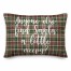 Anyone Else Find Santa A Little Creepy? in Tartan Plaid 14x20 Spun Poly Pillow