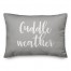 Cuddle Weather in Gray 14x20 Spun Poly Pillow